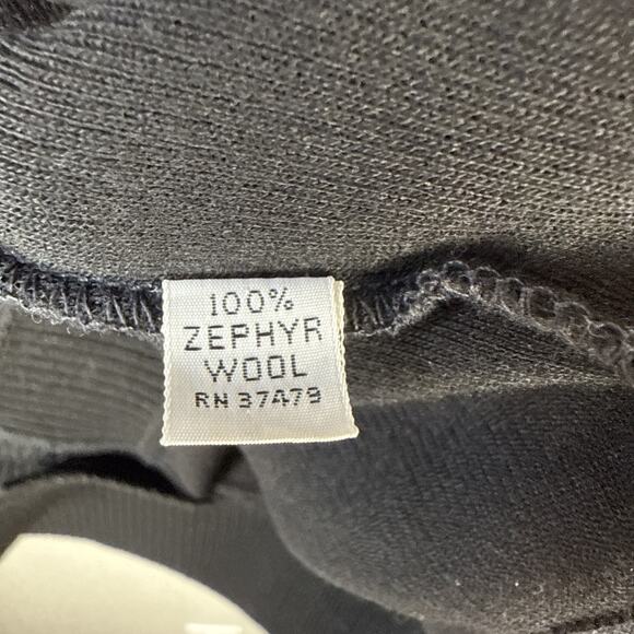 St Croix Knits Mens Vintage V-Neck Cardigan Sweater Size XL Black Zephyr Wool - Picture 5 of 6